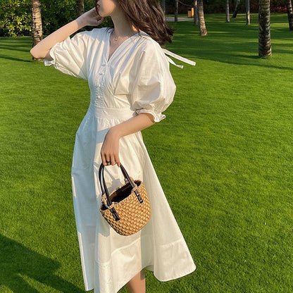 Aluna Puff Sleeve Midi