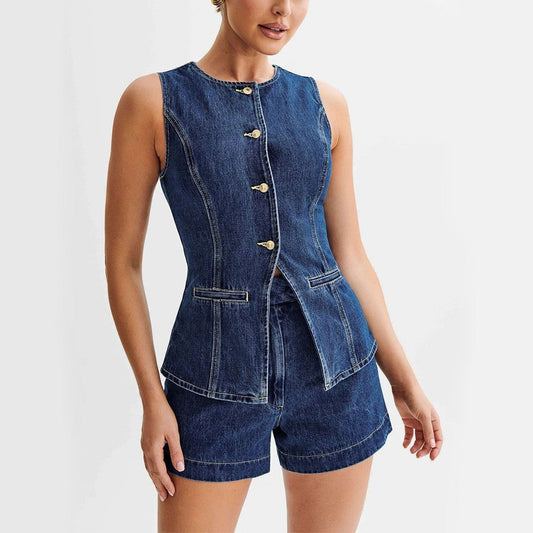 Arlisse Denim Summer Set