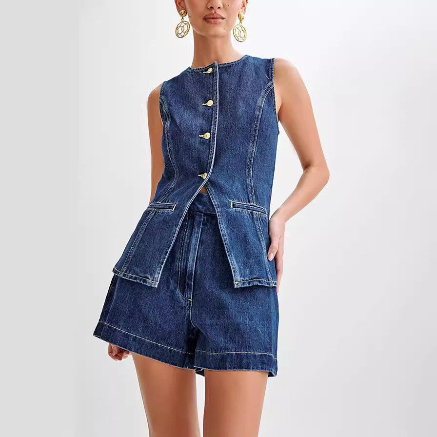 Arlisse Denim Summer Set