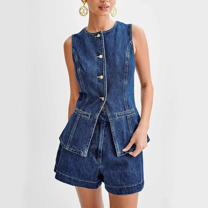 Arlisse Denim Summer Set