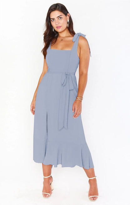 Aureva Ruffle Slip Dress
