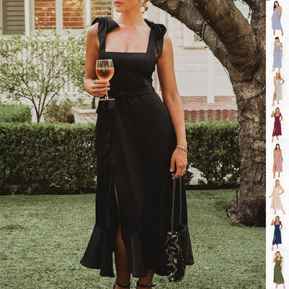 Aureva Ruffle Slip Dress