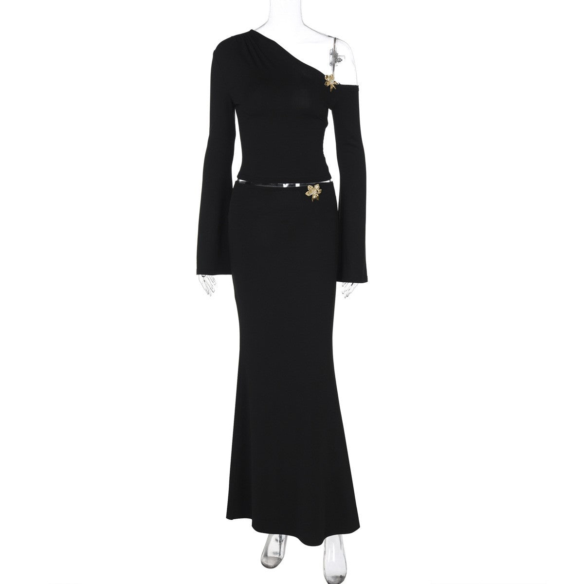 Cyrane Bell Sleeve Skirt Set