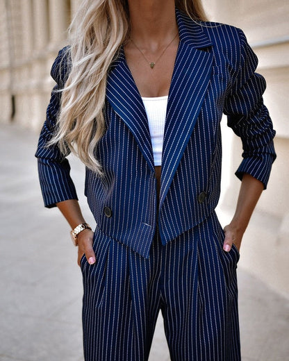 Venora Striped Suit Set