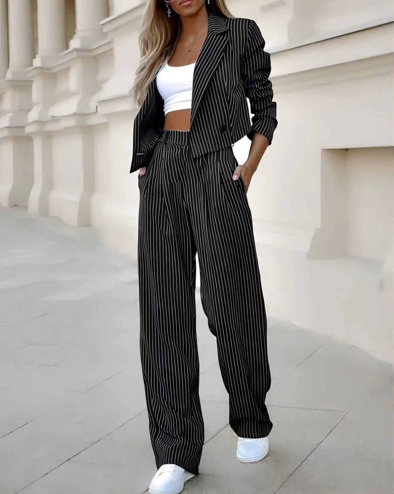 Venora Striped Suit Set