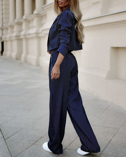Venora Striped Suit Set