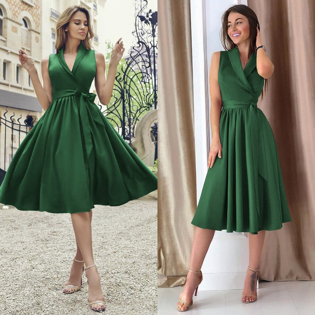 Veyra Belted Midi Dress